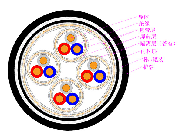 本質(zhì)安 全電路用計(jì)算機(jī)屏蔽電纜（包括本安用DCS電纜）